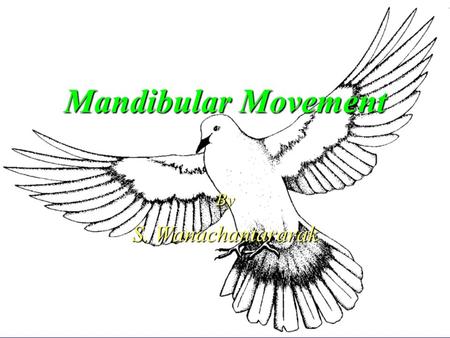 Mandibular Movement By S. Wanachantararak.