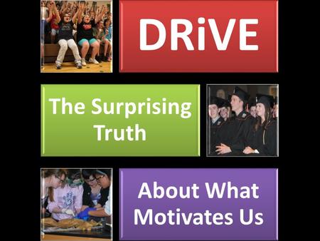 DRiVE The Surprising Truth About What Motivates Us.