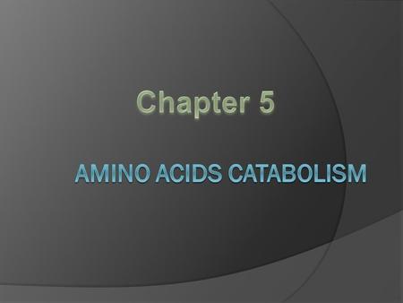 Fig. 23-1, p.630 Amino acids act principally as the building blocks and to the synthesis of variety of other biologically molecules. When a.acids deaminated.