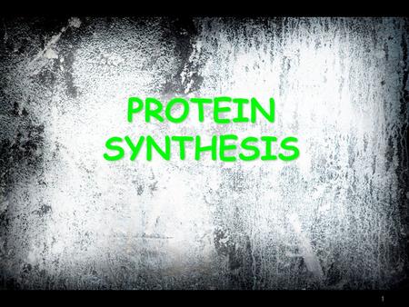 1 PROTEIN SYNTHESIS. 2 Protein Synthesis  The production (synthesis) of polypeptide chains (proteins)  Two phases: Transcription & Translation.