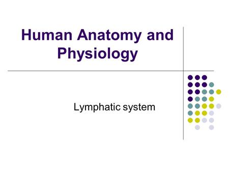 Human Anatomy and Physiology Lymphatic system. Components 1. Lymphatic vessels ‘Mop up’ fluid escaped from vasculature.
