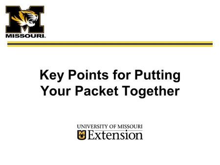 Key Points for Putting Your Packet Together. Titles for Promotion System  Assistant Extension Professional  Associate Extension Professional  Extension.