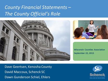 County Financial Statements – The County Official’s Role