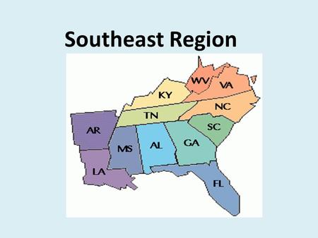 Southeast Region. Natural Resources Water is an important resource in the southeast. The Atlantic Ocean is a major water resource that provides millions.