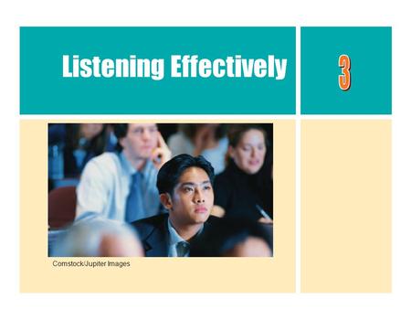 Listening Effectively