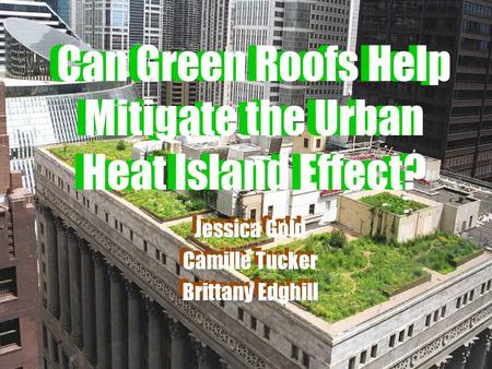Can Green Roofs Help Mitigate the Urban Heat Island Effect?