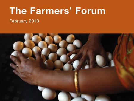 Oslo Conference: Can Africa Feed Itself?. PARTNERSHIPS in PROGRESS: 2008-2009 Content: –Presentation of the methodology of the survey –Evolution of partnerships.