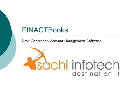 FINACTBooks Next Generation Account Management Software.