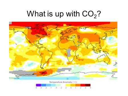 What is up with CO 2 ?. 1870 2005 Temperature is the average kinetic energy.