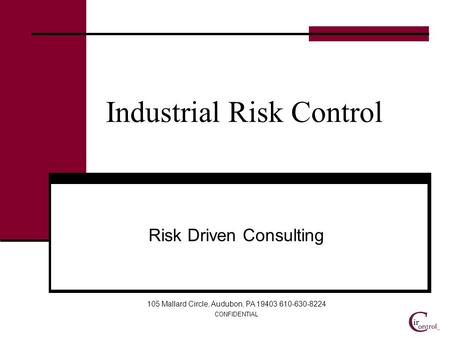 Industrial Risk Control