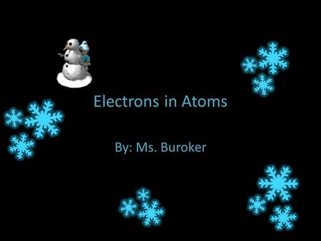 Electrons in Atoms By: Ms. Buroker. Okay … We now know that an element’s identity lies in its number of protons … but there is another particle which.