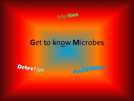 Ts Get to know Microbes Infec tion Detec tion Pro tec tion.