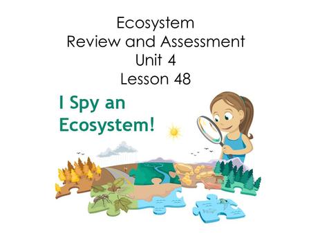 Ecosystem Review and Assessment Unit 4 Lesson 48.