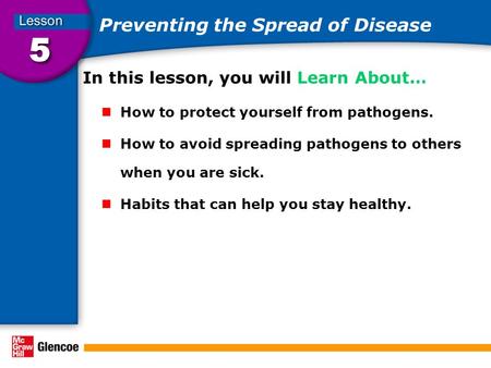 Preventing the Spread of Disease