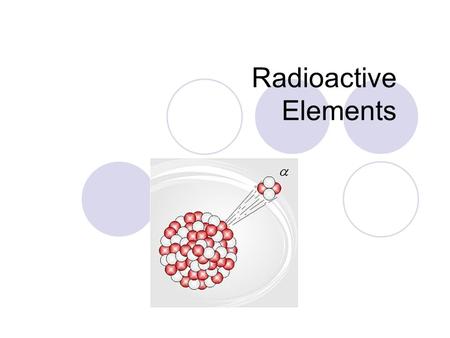 Radioactive Elements.