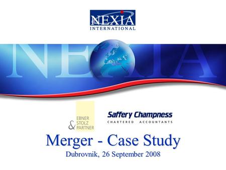 Merger - Case Study Dubrovnik, 26 September 2008.