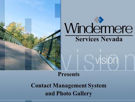 Presents Contact Management System and Photo Gallery Services Nevada.
