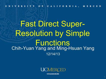 Fast Direct Super-Resolution by Simple Functions