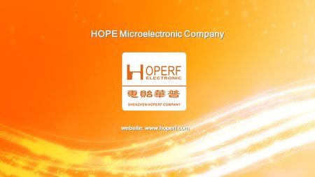 HOPE Microelectronic Company website: www.hoperf.com.