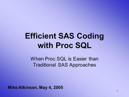 Data tmp; do i=1 to 10; output; end; run; proc print data=tmp; - ppt ...