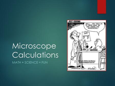 Microscope Calculations