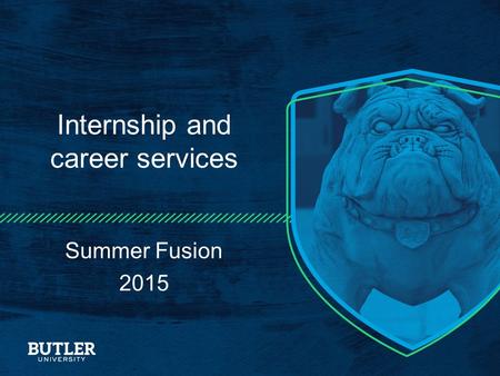 Internship and career services Summer Fusion 2015.