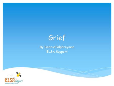 Grief By Debbie Palphreyman ELSA Support. What is grief? Intense sorry which can be caused by the death of someone special in your life.