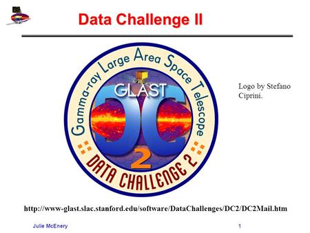 Julie McEnery1 Data Challenge II Logo by Stefano Ciprini.