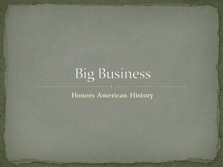 Honors American History. Looking at the previous lesson, spend the next few minutes looking at the unions and discuss their impact on American society.