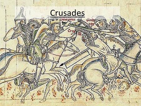 Crusades.  During the Middle Ages the Catholic Church had risen in power.  After the fall of Rome, the Eastern portion of the Empire became known as.