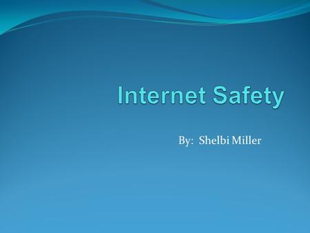By: Shelbi Miller. Internet safety is very important, and should be a priority for teachers in their classrooms!