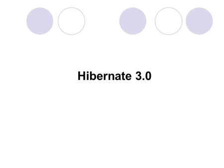 Hibernate 3.0. What is Hibernate Hibernate is a free, open source Java package that makes it easy to work with relational databases. Hibernate makes it.