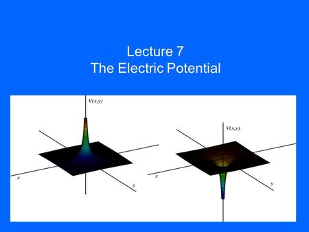 The Electric Potential