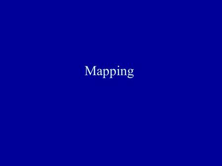 Mapping. Cartography = Cartography = Science of Mapmaking.