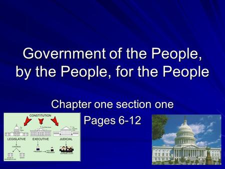 Government of the People, by the People, for the People