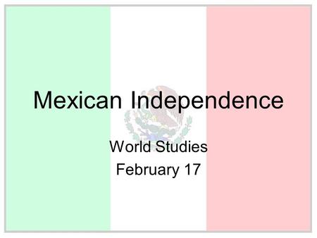 World Studies February 17