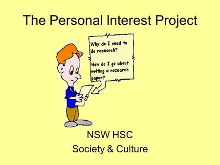 The Personal Interest Project