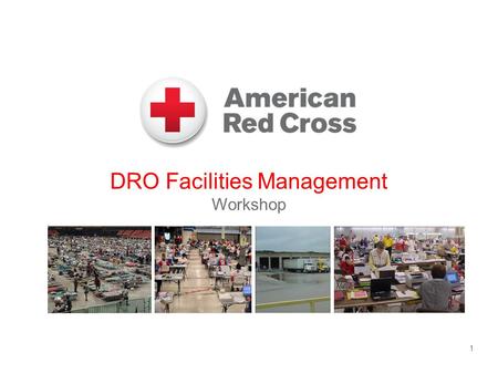 DRO Facilities Management Workshop 1. Workshop Purpose  Broaden the knowledge and understanding of the Logistics Facilities Activity by familiarizing.