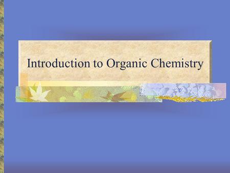 Introduction to Organic Chemistry. Defining “Organic” An organic compound is one containing carbon. Exceptions: Carbon oxides Carbides Carbonates.