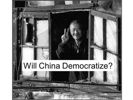 Will China Democratize?. Waves of Democratization ``A group of transitions from nondemocratic to democratic regimes that occur within a specified period.