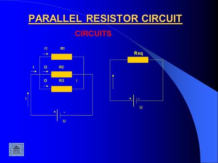 PARALLEL RESISTOR CIRCUIT. The equivalent parallel resistance is: The equivalent parallel resistance when I connect two resistors in a parallel circuit.