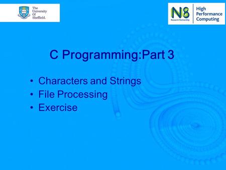 Characters and Strings File Processing Exercise C Programming:Part 3.