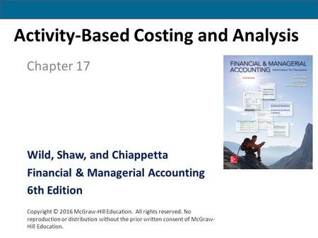Activity-Based Costing and Analysis