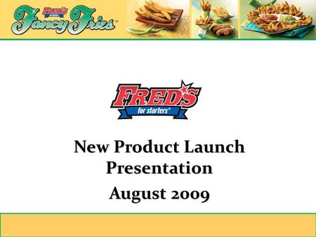 New Product Launch Presentation August 2009