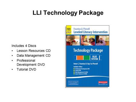 LLI Technology Package Includes 4 Discs Lesson Resources CD Data Management CD Professional Development DVD Tutorial DVD.