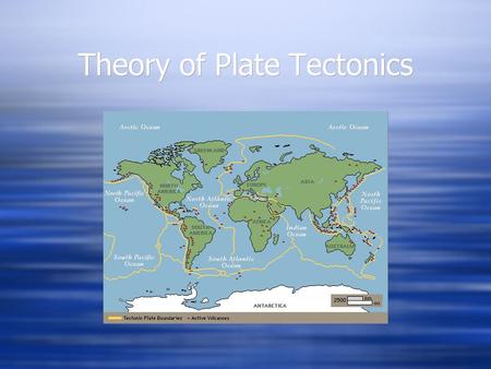 Theory of Plate Tectonics. Plates Meet at Boundaries Hot, mantle moves the plates. Tectonic Plates.