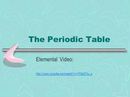 The Periodic Table Elemental Video: