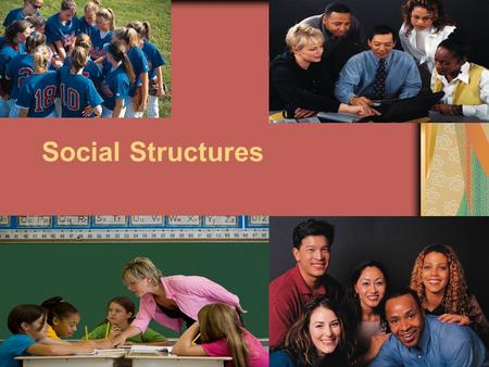 Social Structures. Social Structure Do you think a society can exist without a social structure?