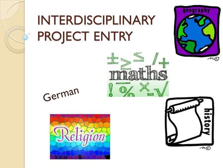 INTERDISCIPLINARY PROJECT ENTRY German. Mathematic Topic: D´Hondt method.