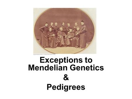 Exceptions to Mendelian Genetics & Pedigrees